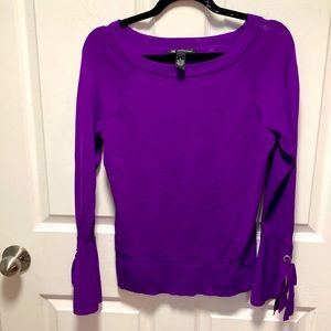 Tahari Purple Sweater Size Large